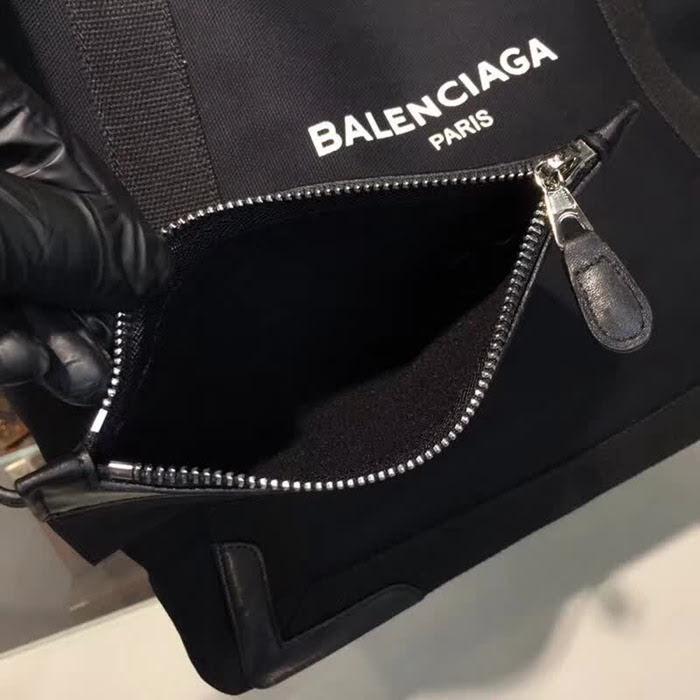 BALENCIAG巴黎世家 購物包️定制帆布配油蠟皮 簡單寬闊 購物包推薦款  BL1671